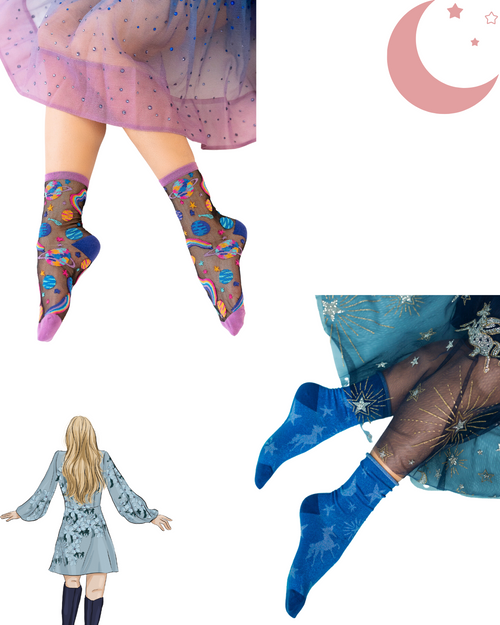 Sock candy swiftie midnights era socks celestial socks