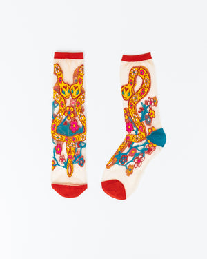 sock candy year of the snake sheer socks lunar new year snake socks